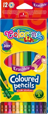 Obrázok produktu pre Stierateľné pastelky 12 farieb Colorino