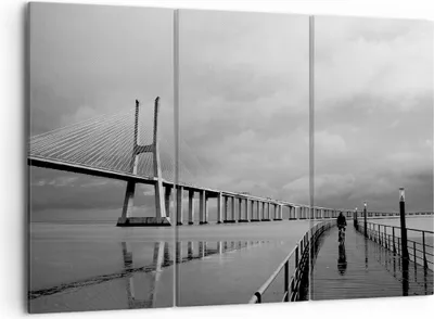 Produktbild von Bild auf Leinwand - Leinwandbild - Architektur fahrrad lissabon tourismus - 105x70cm - Wand Bild - Wanddeko - Leinwanddruck - Bilder - Kunstdruck - Leinwand bilder - Wandkunst - CE105x70-2127