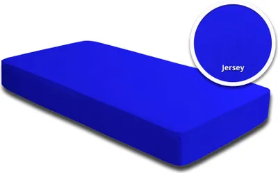 Produktbild von Spannbettlaken Babybett Kinder royalblau königsblau 60x120 cm - 70x140 cm Jersey