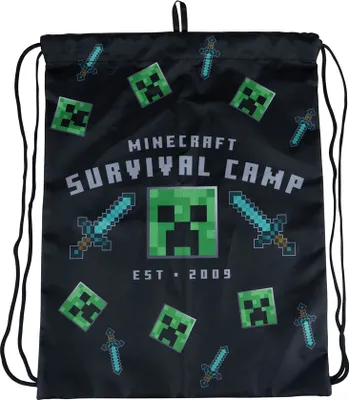 Produktbild von ASTRA Turnbeutel Sportbeutel Rucksack Tasche MINECRAFT COMPUTERSPIEL GAMER leicht bunt Kinder Jungen