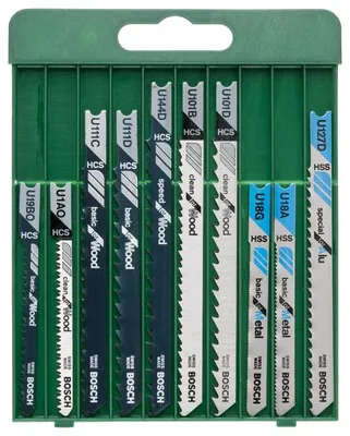 Produktbild von Stichsägeblatt-Set mit U-Schaft, 10-tlg.