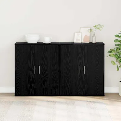Zdjęcie produktu dla Maison Exclusive - Komoda, 2 sztuki, imitacja czarnego dębu, wymiary: 60 x 31 x 70 cm