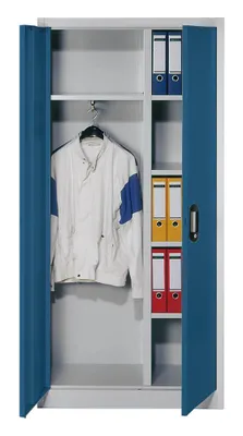 Produktbild von CP Stahlschrank C 2000 Acurado 9260-30 S10158 lichtgrau, enzianblau 4 Fachböden 93,0 x 40,0 x 195,0 cm, aufgebaut, 1 St.