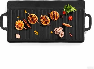 Produktbild von Antihaft-Grillplatte - Gusseisen - Für Gasherd und Induktion - 1 Stück