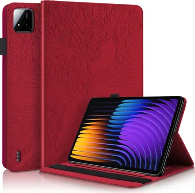 Obrázok produktu pre Ochranné puzdro na tablet pre Xiaomi Pad 8 / 8 Pro / Pad 7 / 7 Pro s motívom stromov, červené