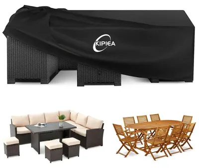 Produktbild von Abdeckung Gartenmöbel Wasserdicht 229x147x71cm Winterfest 420D Oxford Gewebe Schutzhülle Rechteckig Anti-UV