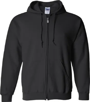 Produktbild von Gildan Heavy Blend Kapuzenjacke BC471 (L) (Schwarz)