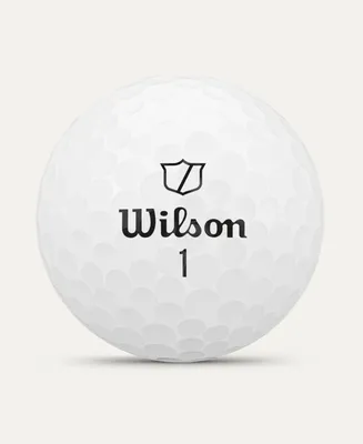 Obrázek produktu pro Golfové míčky Wilson Staff DUO Soft – mimořádně měkký pocit při úderu, maximální délka a rovný let míčku, bílá barva