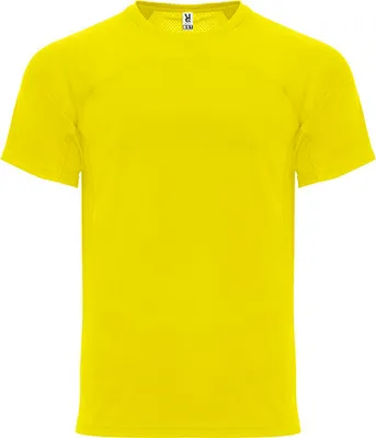 Immagine prodotto di Roly CA6401 | T-shirt Monaco da uomo, ad asciugatura rapida, traspirante - Colore: Yellow 03 - Taglia: L