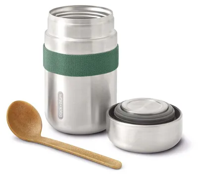 Produktbild von black+blum BAM-FFB-S010, Flakon, Rund, 0,4 l, Olive, Edelstahl, Edelstahl, 6 h