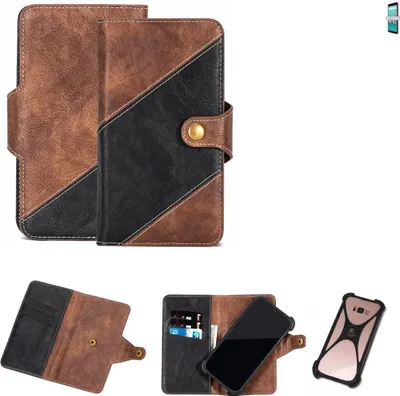 Produktbild von K-S-Trade Handy Hülle Schutz Hülle Schutzhülle Bookstyle Case kompatibel mit Wiko Lenny 5 Handy Cover Hülle Schutztasche 1x