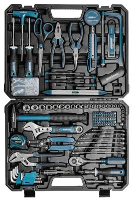 Image de Coffret d'outils 280 pièces - Bleu - Acier au carbone - Usage domestique