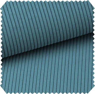 Produktbild von novely® ONTRE - Samtiger Polsterstoff in Feincord-Optik - Robuster Möbelstoff - Pflegeleichte Meterware 1 lfm - Farbe: 12 Türkis Petrol