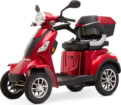 Produktbild von ECO ENGEL 510 Rot, 25 km/h E-Scooter Senioren Roller Seniorenmobil Elektromobil 4 Räder