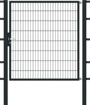 Produktbild von Alberts Einzeltor Flexo mit Zubehör, zum Einbetonieren, anthrazit, Breite 150 cm, Höhe 160 cm