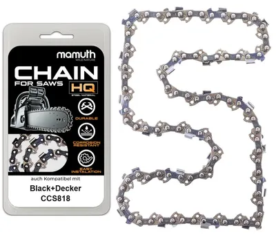 Produktbild von Sägekette 20cm 1,1mm 3/8" 34TG für Black+Decker CCS818