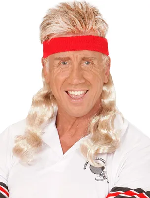 Obrázok produktu pre Červená Čelenka S Blond Kučeravými Vlasmi
