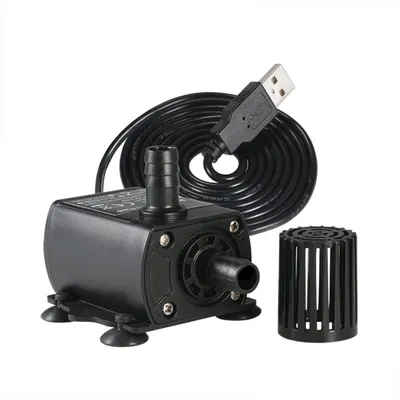 Zdjęcie produktu dla Decdeal Ultra-cicha mini USB DC5V 4.8W 300L/H skok 300cm Bezszczotkowa pompa wodna Wodoodporna fontanna zanurzeniowa z funkcją regulacji przepływu