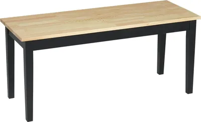 Produktbild von Sitzbank 2-Sitzer Essbank Holzbank, Küchenbank Wohnzimmerbank, Bis 220 Kg, Kiefernholz, Natur, 102X36X45Cm
