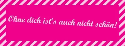 Produktbild von vianmo Holzschild 10x27 cm ohne dich ist´s auch nicht schön Spruch Zitat