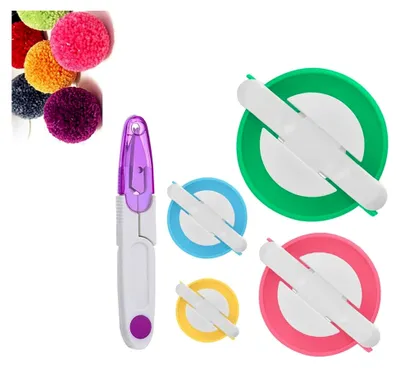 Produktbild von Pompon-Maker in 4 Größen für DIY-Projekte