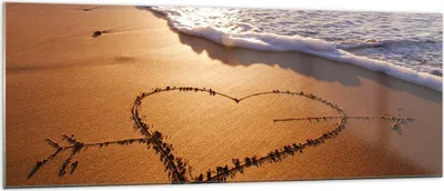Produktbild von Bilder auf glas - Sommer Meer Sand Strand - 140x50cm - Glasbilder - Wandbilder - Kunstdruck - zum Aufhängen bereit - Wanddekoration aus Glas - Glas Bilder - Wandbild auf Glas - GAB140x50-3163
