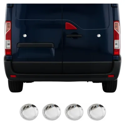 Produktbild von Rücklicht Leisten Heckleuchte für Opel Movano B 2010-2025 Edelstahl Silber 4tlg