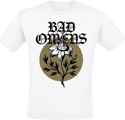Produktbild von Bad Omens T-Shirt Herren Sunflower weiß Band-Merch, Bands 100% Baumwolle XXL