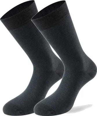 Produktbild von Lenz Uni Baumwollsocken Egyptian Baumwolle 2 Paar , Schwarz, 39 - 42