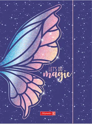 Image de Chemise Magic Butterfly | A3 hauteur de remplissage : 10 mm rose/lilas