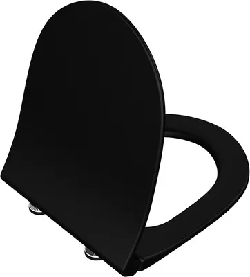 Produktbild von Vitra L300 Black WC-Sitz slim, softclose