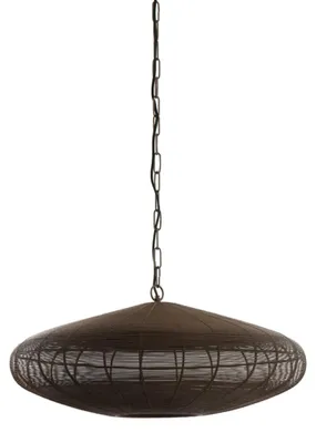 Productafbeelding van Plafondlamp/Hanglamp BAHOTO van Light & Living, Ø60x23 cm, bruin, metaal