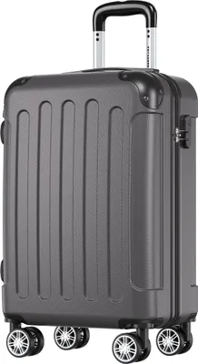 Produktbild von TRVLMORE Handgepäck Koffer - 38L - Zahlenschloss - Leichtgewicht - Trolley - 54x36x20cm - Passt in 55x40x20 cm - Dunkelgrau