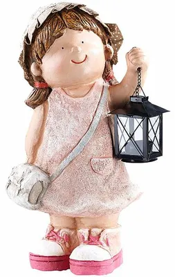 Image de Figurine décorative Petite Anne avec lanterne