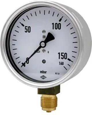 Produktbild von JAKO Kapselfedermanom.Fig.2629 100 mm Dm. 0-100 mbar Anschl.unten Standardausfür, 1 Stk.