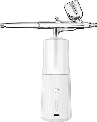 Produktbild von Famanu Tragbare Airbrush-Set - 52 PSI - USB Aufladung - Weiß