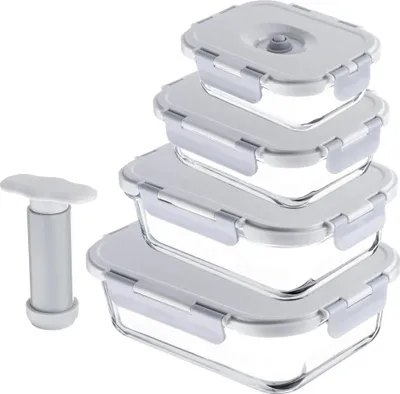 Image de Boîte de conservation en verre borosilicaté - Boîte alimentaire - Récipient alimentaire -  FCM