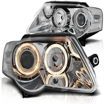 Immagine prodotto di Fari Angel Eyes compatibili con VW Passat 3C B6, anno di produzione 2005-2010, cromati