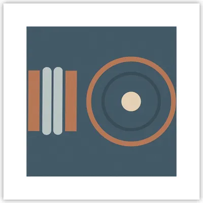 Produktbild von Poster - Poster ohne Rahmen - Abstrakt modern Muster - 30x30 cm - Wand Bild - Wanddeko - Wandbilder - Kunstposter - Wandposter - Bilder - Kunstdruck - Wanddekoration - Wandbild - P2XAC30x30-4567