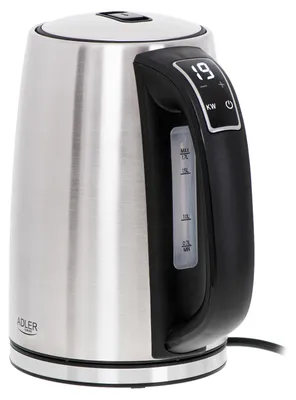 Produktbild von Adler AD 1340 Wasserkocher 1 7 l 2200 W Schwarz  Silber