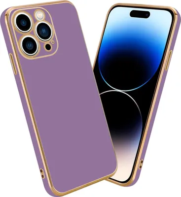 Image de Cadorabo Housse pour Apple iPhone 14 PRO Housse en violet Housse pour téléphone portable TPU Silicone Protection pour appareil photo Etui Case