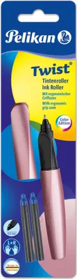 Produktbild von Pelikan Twist, Stick Pen, Rose, Blau, 0,3 mm, Beidhändig, Sichtverpackung