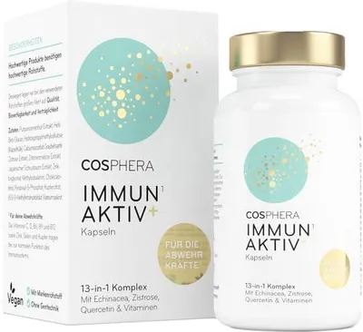 Produktbild von Cosphera Immun Aktiv+ 13-in-1 Komplex – 60 Kapseln, 52 g