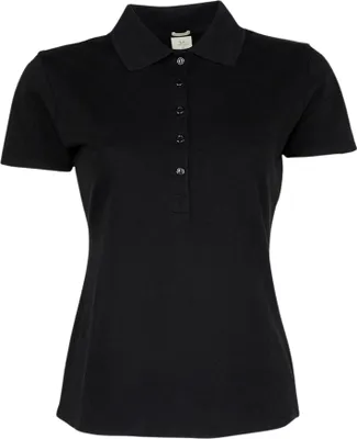 Produktbild von Tee Jays 145 | Damen Luxury Stretch Poloshirt - Farbe: Black - Größe: L
