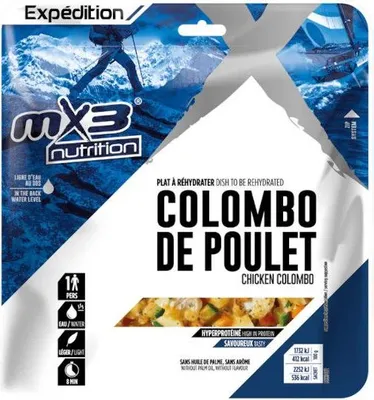 Immagine prodotto di Piatto liofilizzato MX3 (812) Pollo al Colombo 130 g