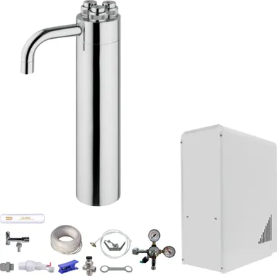 Produktbild von Sprudelwasser Tafelwasseranlage BieTal® BT-10U 3-ltg Schanksäule Puls 355 SET