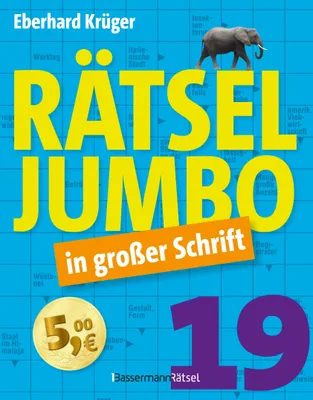 Produktbild von Rätseljumbo in großer Schrift 19