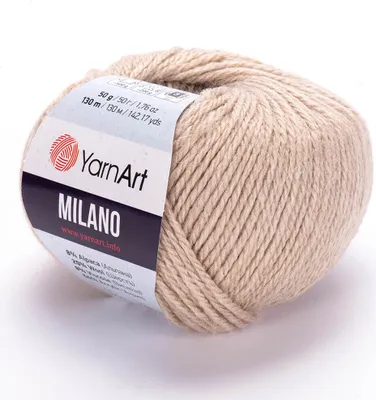 Obrázek produktu pro YarnArt Milano příze 50 g / 130 m - barva 854 latte - pletací a háčkovací příze