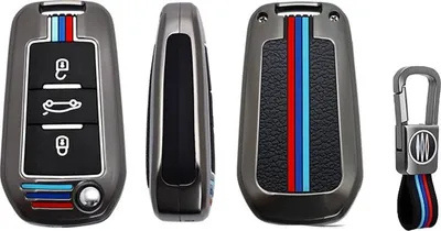 Image de Dutch Shield - Housse métallique pour clés de voiture Peugeot - Housse de protection pour clés Cover A3 Gris, Noir