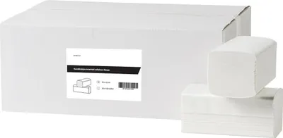 Produktbild von 2500 Handtücher Interfold | Zellstoff | 3-lagig | 32 x 22 cm | Papierhandtücher